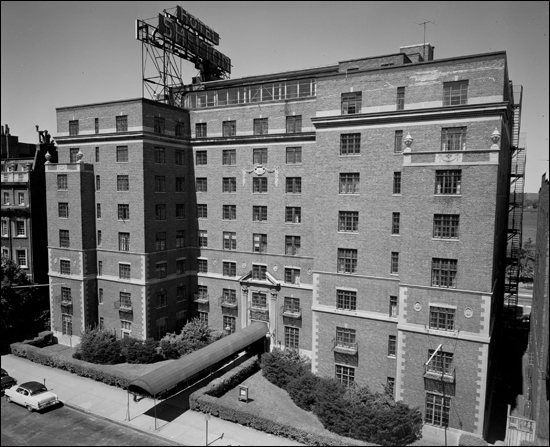 Hotel Shelton, where O'Neill died in 1953.