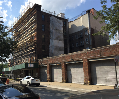 The original garages behind the Keller.