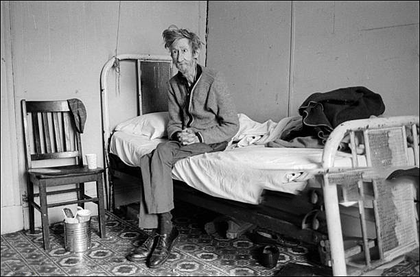 A longshoreman in his Keller room in 1976.