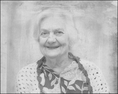 Marion Tanner in her room at the Village Nursing Home.